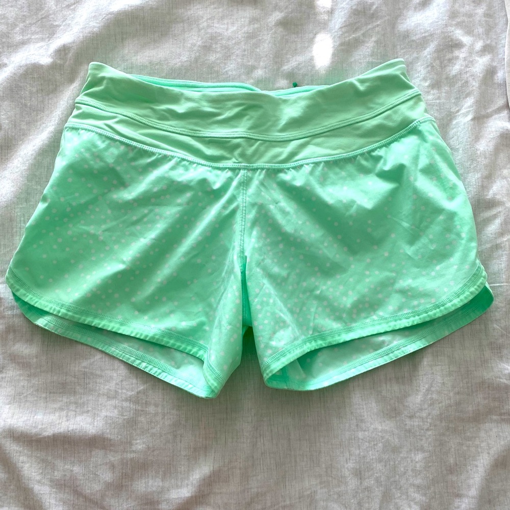 Lululemon Mint Running Shorts